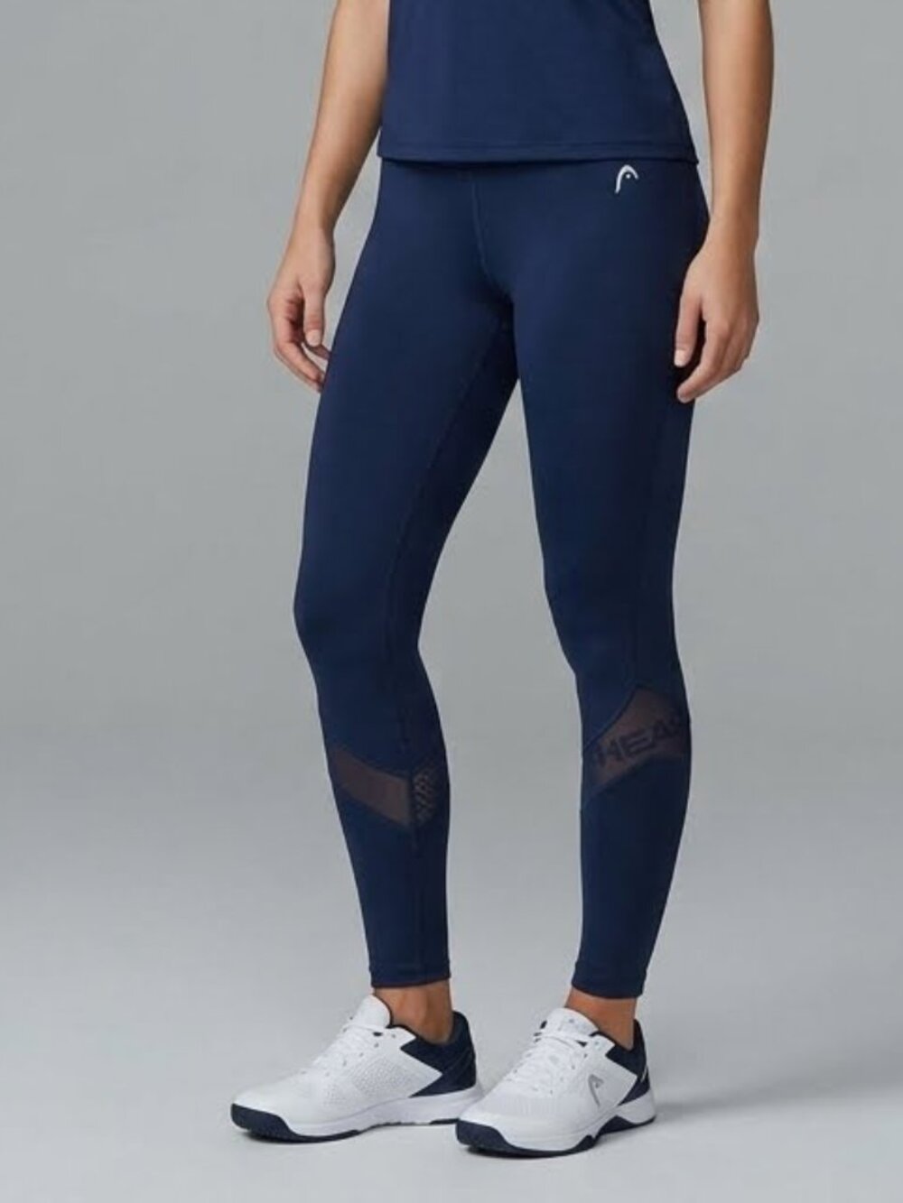Head Navy Leggings With Mesh Panels